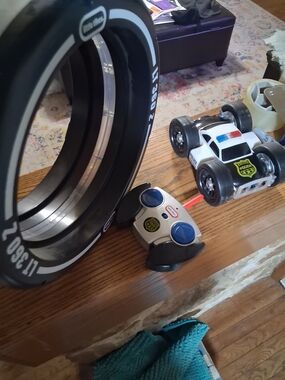 Little Tikes Tire Twister Lights set, a remote-controlled toy. 